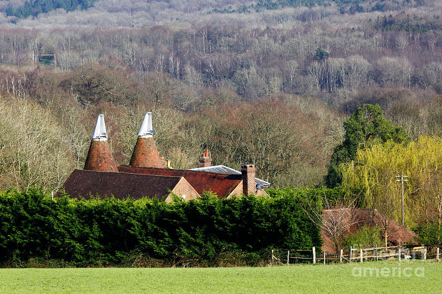 Oast Houses in Early Spring Kent England Photograph by James Brunker