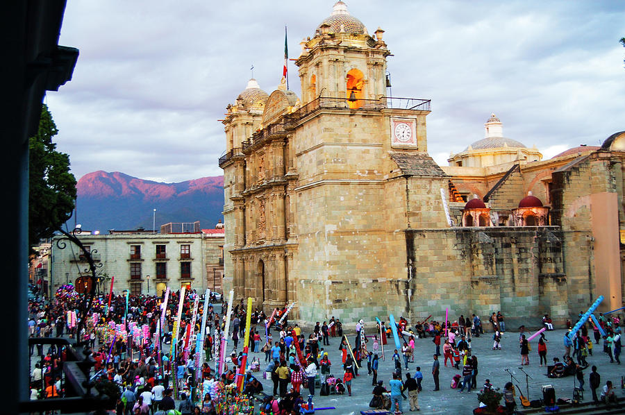 Oaxaca Cathedral Photograph by William Scott Koenig