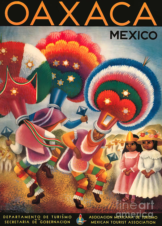 Oaxaca Mexico Travel Poster Photograph by Carlos Diaz