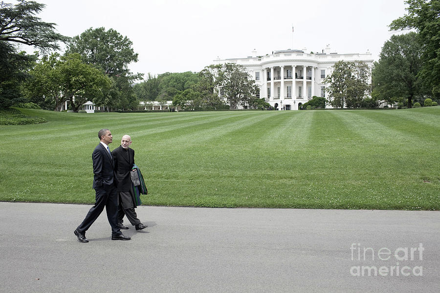 Obama And Karzai, 2010 Photograph by Granger