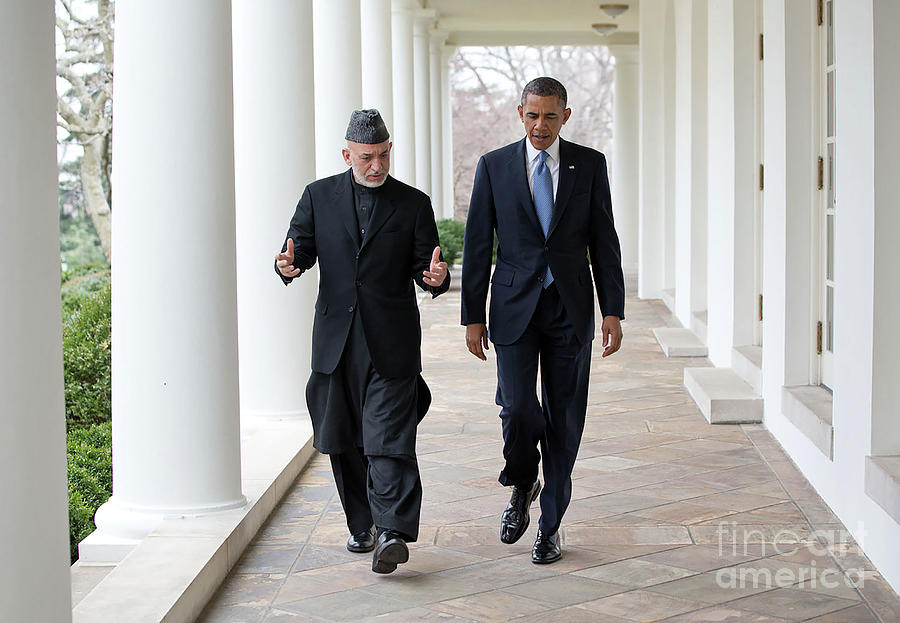 Obama And Karzai, 2013 Photograph by Pete Souza