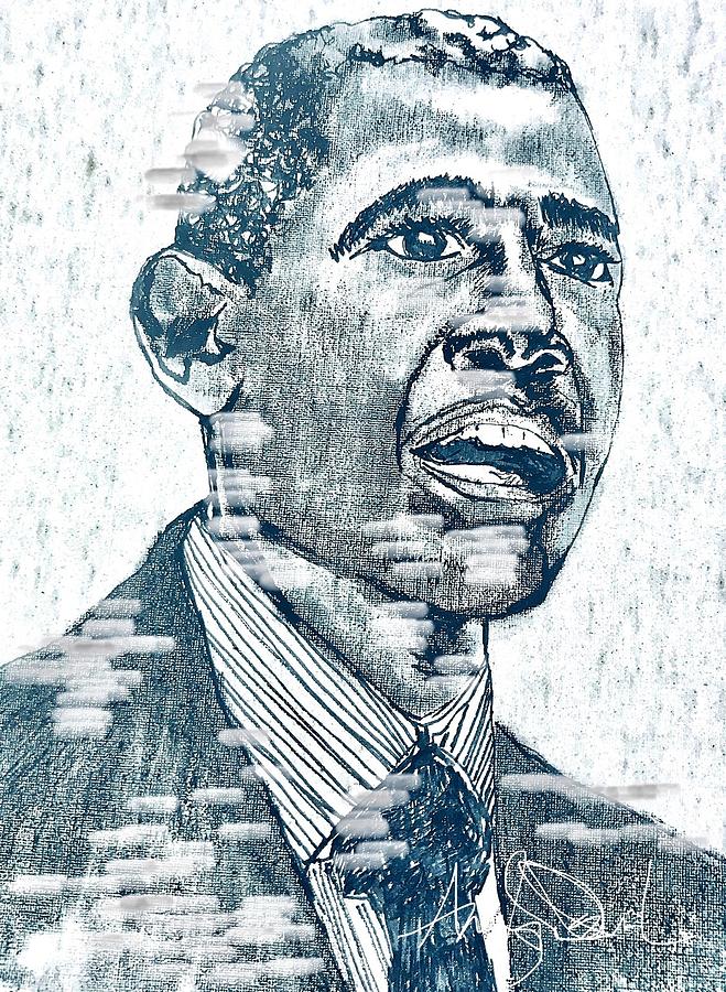 Obama Mixed Media by Angie ONeal
