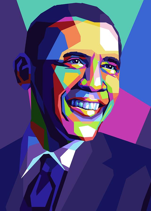 Obama WPAP Digital Art by Kamado Tanjirou - Fine Art America