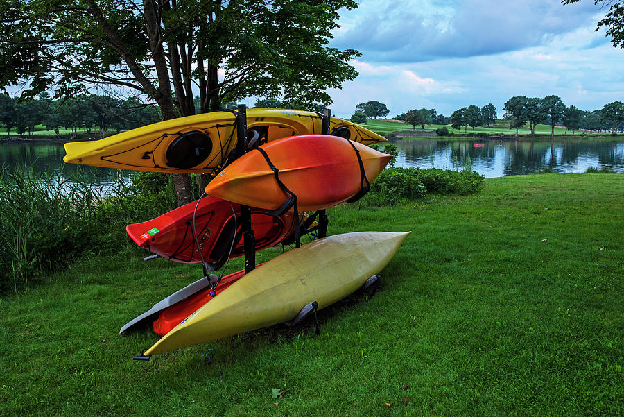 Obear Park Kayaks in Beverly Massachusetts Photograph by Toby McGuire