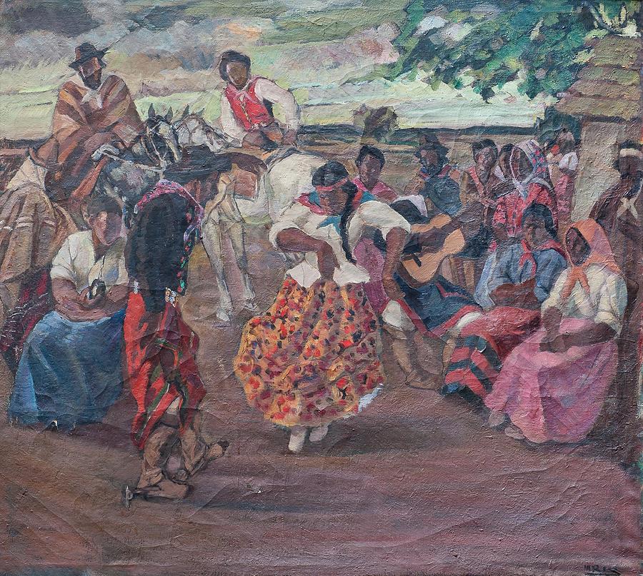 Baile criollo Painting by Manuel Rose - Fine Art America