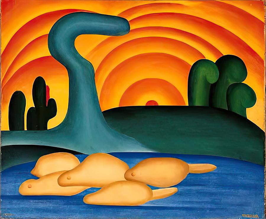 obra tarsila do amaral - Tarsila do Amaral Painting by Tarsila do ...