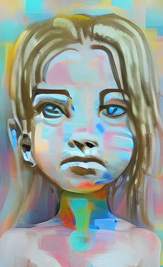 Observant Child Digital Art by Vennie Kocsis