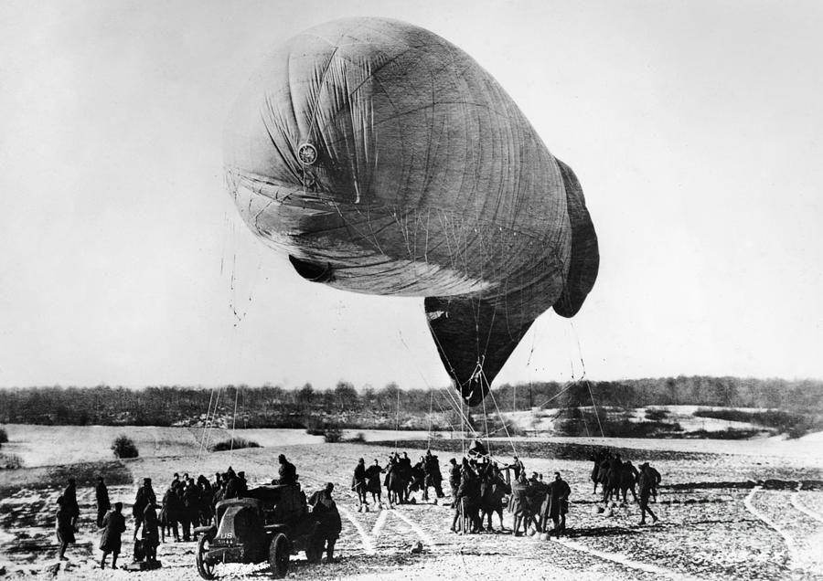 Observation Balloon, 1918 Photograph by Granger - Pixels