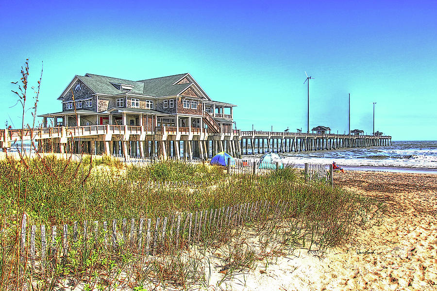 OBX  JENNETTE'S PIER  Nags Head NC  Outer Banks NC Photograph by