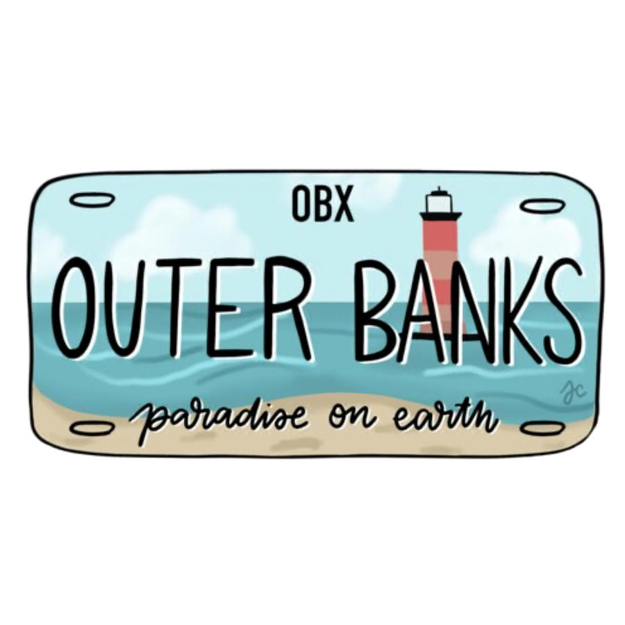 OBX Outerbanks Poster aesthetic Painting by Harrison Brown | Fine Art ...