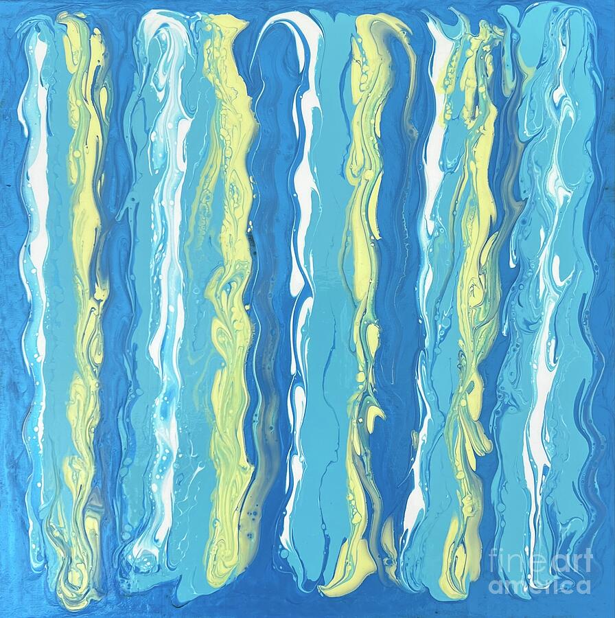 Ocean 2 Painting by Bahar Rose - Fine Art America