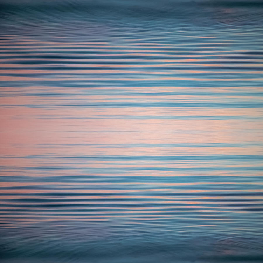 Ocean Abstract in Navy and Pink Photograph by Brooke T Ryan