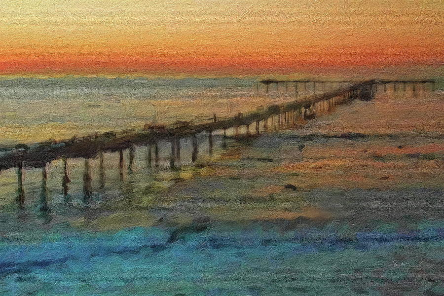 Ocean Beach Pier Digital Art by Russ Harris | Fine Art America