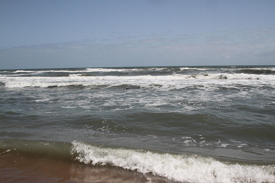 Ocean beach waves in Ormond Beach, Florida Photograph by Nadine Mot ...