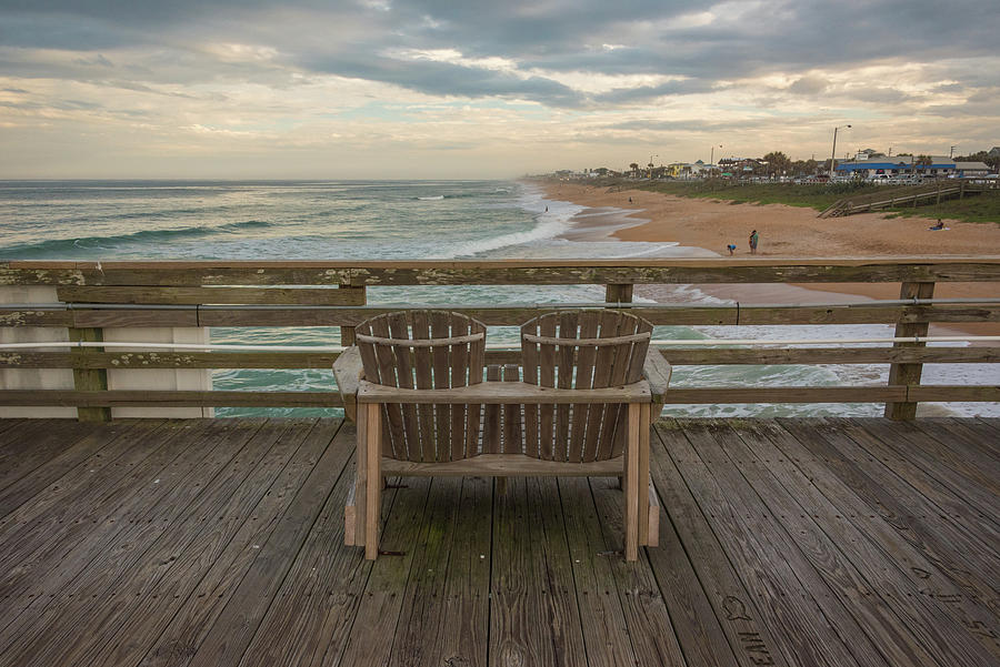Ocean Bench Photograph