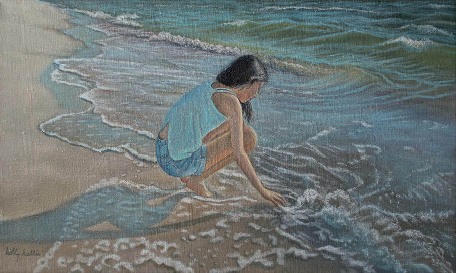 Ocean Blessings Painting by Holly Kallie