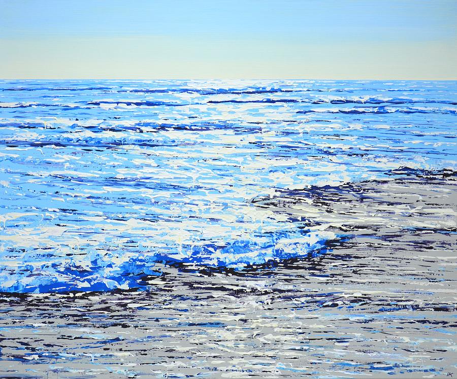 Ocean Blue. Glare 6. Painting by Iryna Kastsova