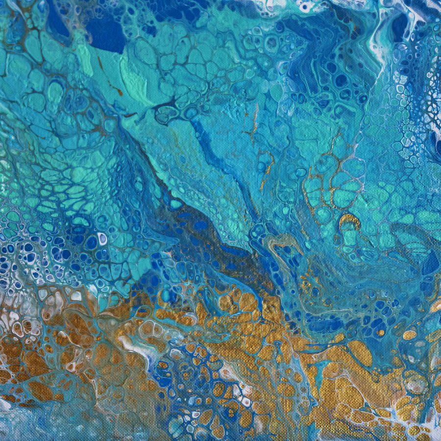 Ocean Blue Painting by Lorraine Baum