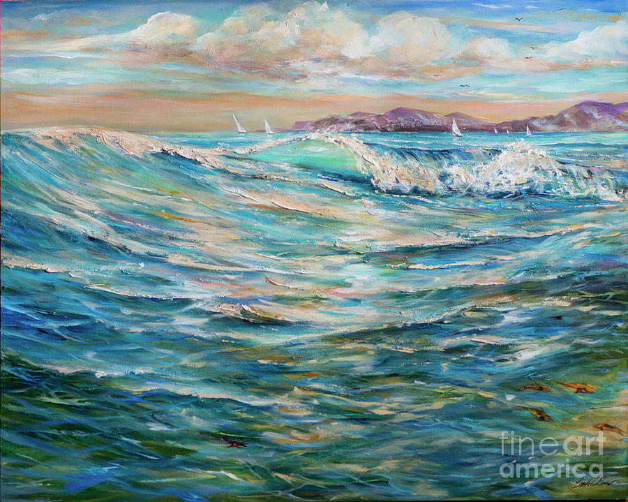 Ocean Breezes Painting by Linda Olsen