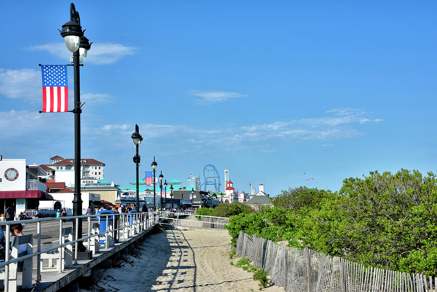 Ocean City Boardwalk - New Jersey Photograph by Brendan Reals