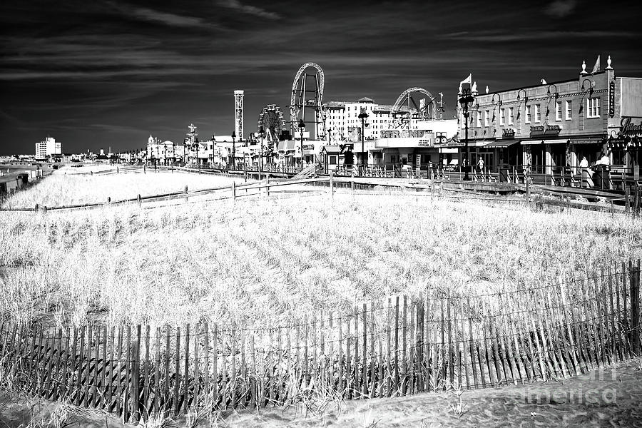 Ocean City New Jersey Dune View Infrared Photograph by John Rizzuto