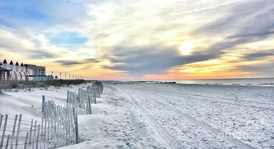 Ocean City, New Jersey - sunrise Photograph by Brendan Reals