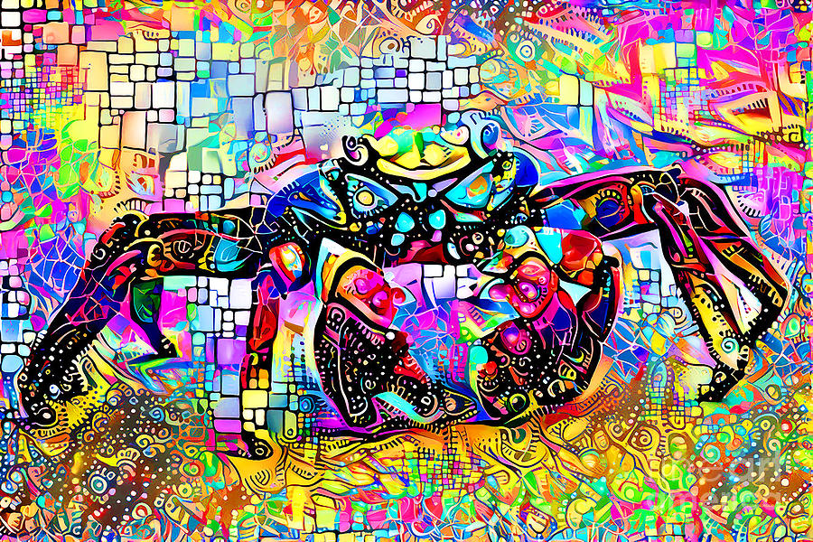 San Francisco Photograph - Ocean Crab in Whimsical Modern Art 20211218 v3 by Wingsdomain Art and Photography