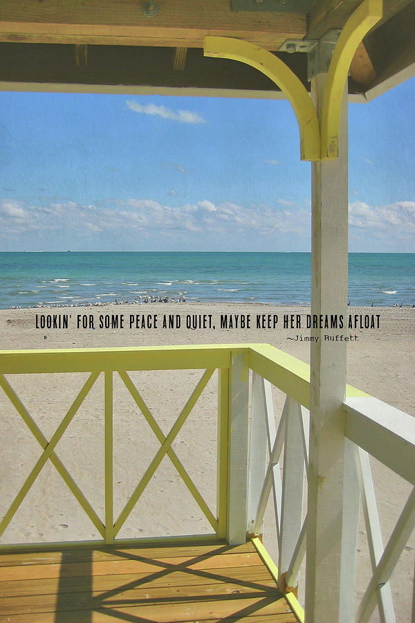 Miami Photograph - OCEAN DREAMING quote by Jamart Photography