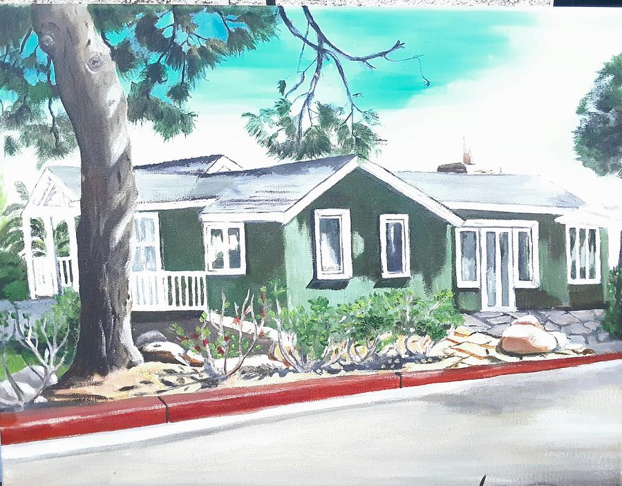Landscape Painting - Ocean Front House by Andrew Johnson
