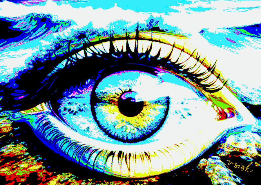 Eyes Painting - Ocean Glaze Eye by Vanessa Sisk