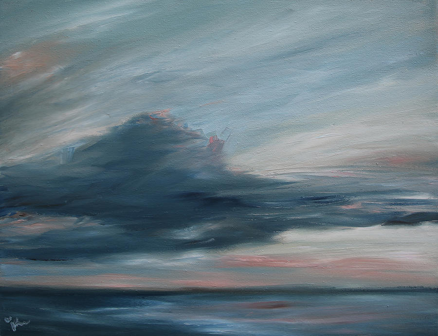 Sunset Painting - Ocean Glow by Katrina Nixon