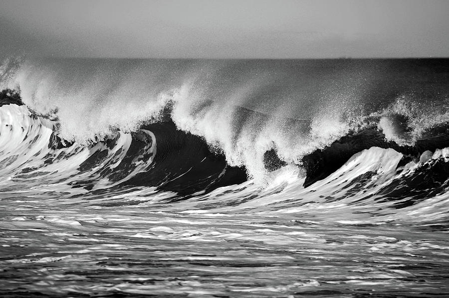 Ocean Gone Wild in Black and White Photograph by Dianne Cowen Cape Cod Photography