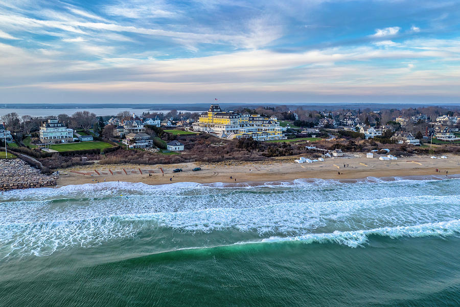 Ocean House Evening  Photograph by Veterans Aerial Media LLC