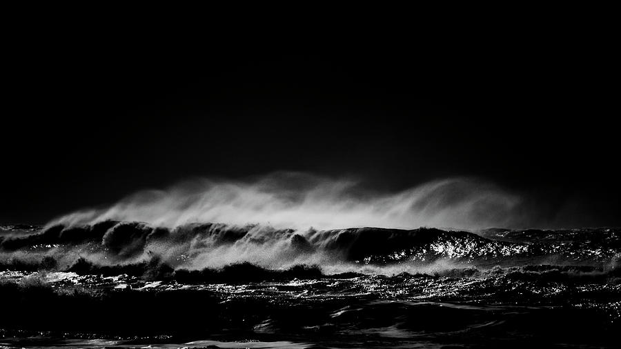 Ocean In Black And White # 04 Photograph by Jorg Becker
