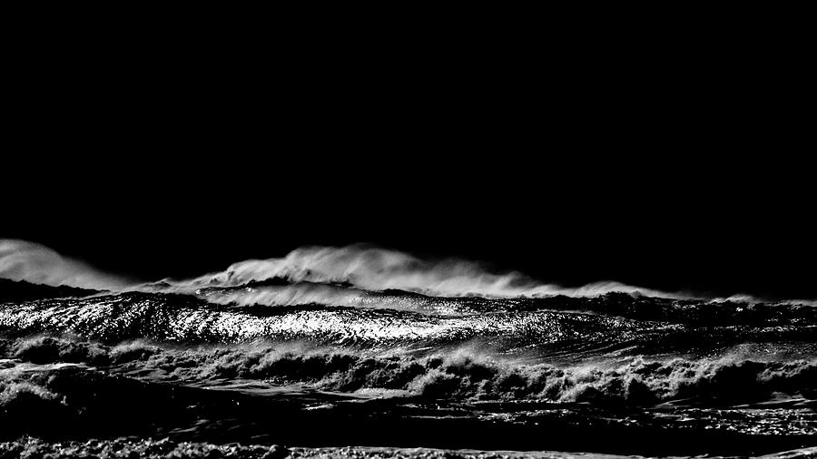 Ocean In Black And White # 06 Photograph by Jorg Becker