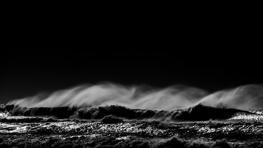 Ocean In Black And White # 07 Photograph by Jorg Becker