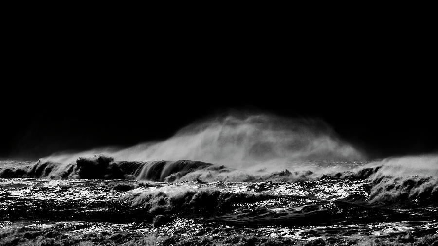 Ocean In Black And White # 11 Photograph by Jorg Becker