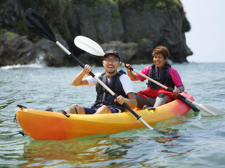 Ocean Kayaking in Okinawa Japan Photograph by RichLegg