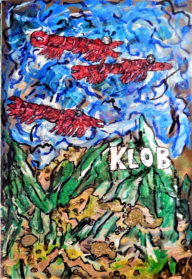 Ocean Krill Mixed Media by Kevin OBrien