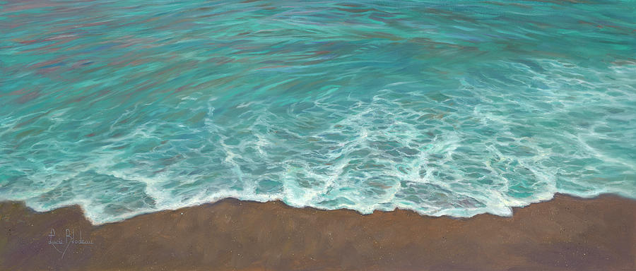 Beach Painting - Ocean Lace by Lucie Bilodeau