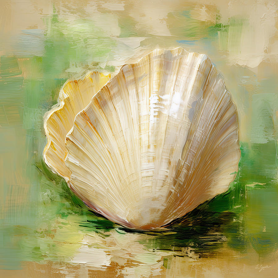 Ocean Life - Seashells Art Digital Art by Lourry Legarde