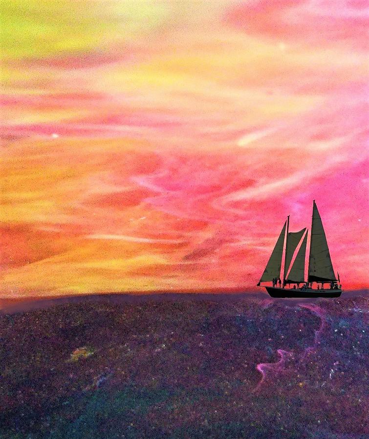 Ocean Meets Sky 1 Digital Art by Mary Poliquin - Policain Creations