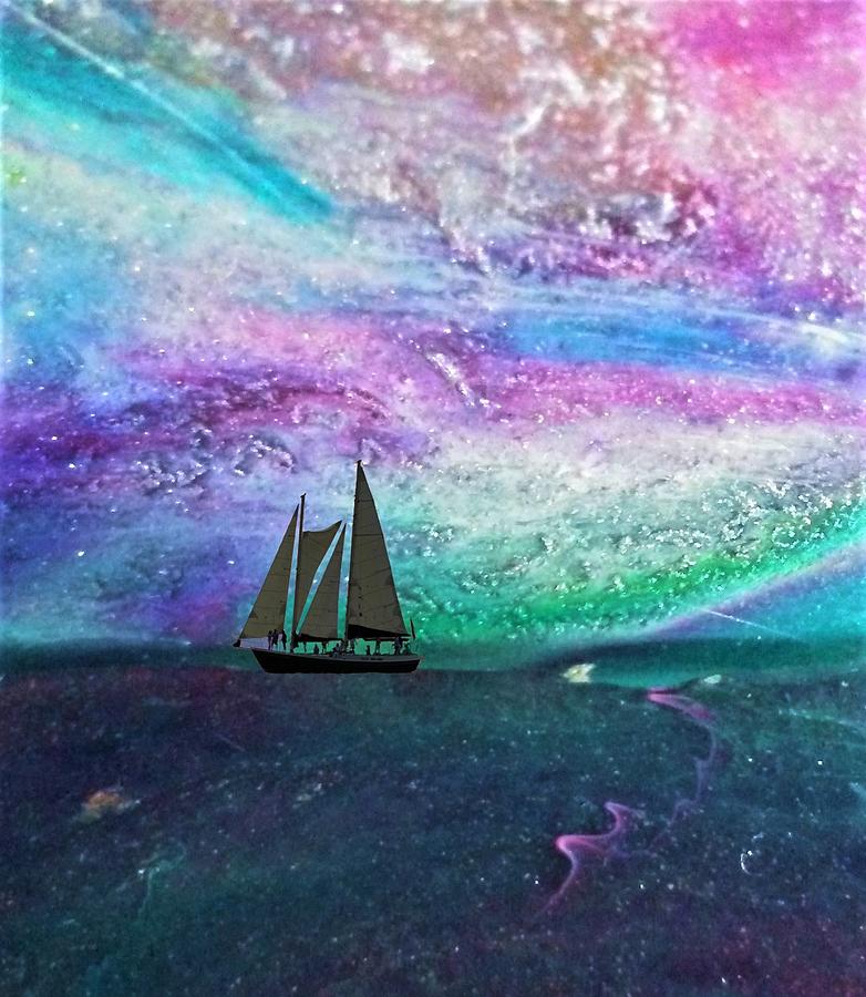 Ocean Meets Sky 2 Digital Art by Mary Poliquin - Policain Creations