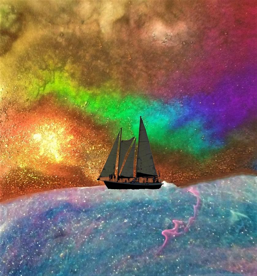 Ocean Meets Sky 5 Digital Art by Mary Poliquin - Policain Creations