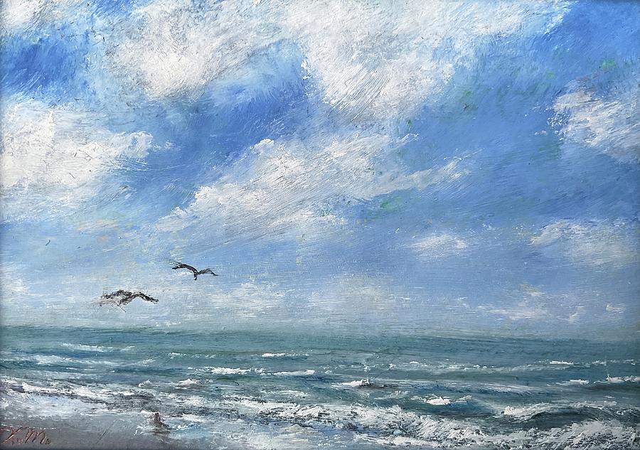 Ocean Mini Painting by Kathleen McDermott