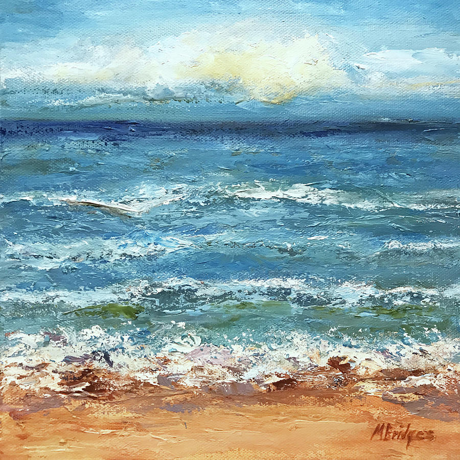Ocean Moments 2 Painting by Mary Bridges