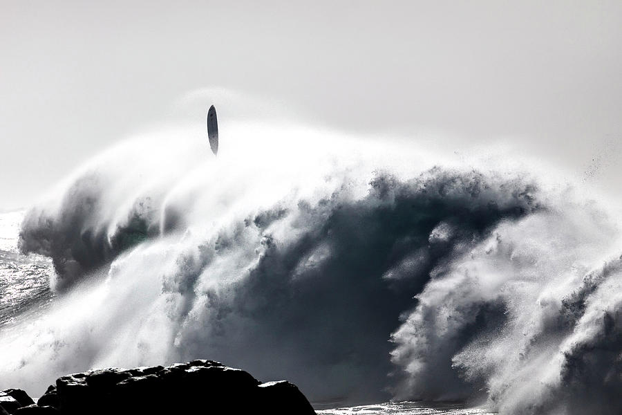 Waimea Bay Photograph - Ocean Monolith by Sean Davey