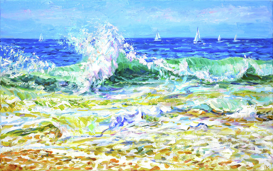 Ocean music Painting by Iryna Kastsova