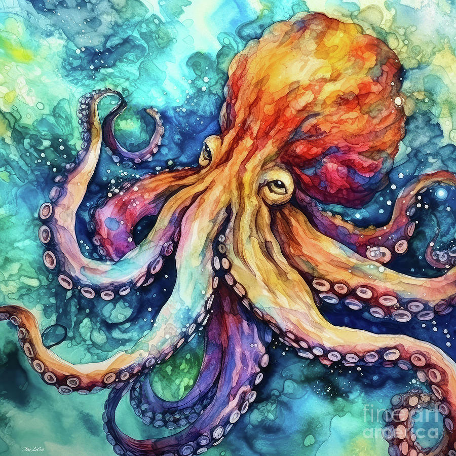Ocean Octopus Painting