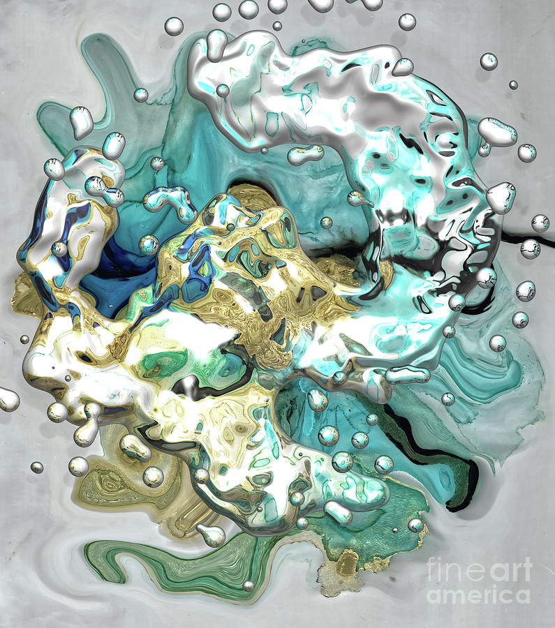 Ocean of Pearls Digital Art by Jolanta Anna Karolska